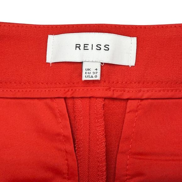 REISS Tyne Skinny Trousers Sz 0 Red - Picture 5 of 8
